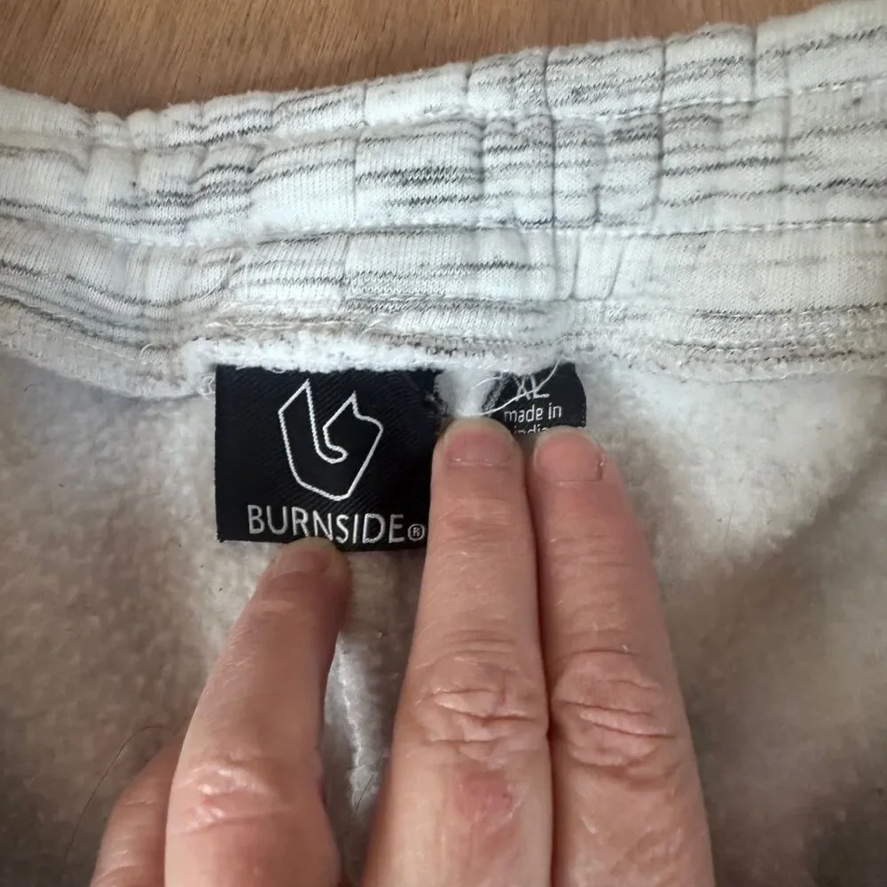 Burnside Men’s XL Joggers Gray Fleece Lined Sweatpants Drawstring - Picture 3 of 3